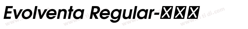 Evolventa Regular字体转换